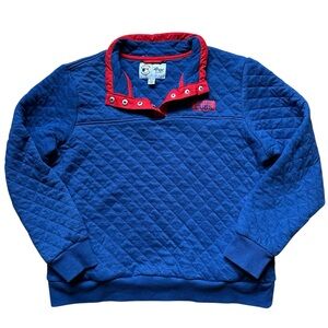 Chicago Cubs G-III 4Her Carl Banks Quilted Snap Pullover XL